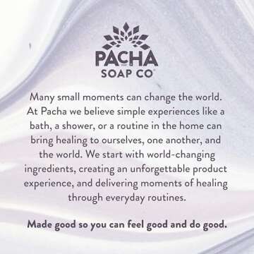 Pacha Jasmine Gardenia Bar Soap 3 Pack | Premium, Handcrafted, Hydrating | Natural Face Wash, Hand Cleanser, Body Wash | Soothing Essential Oils, 4 oz