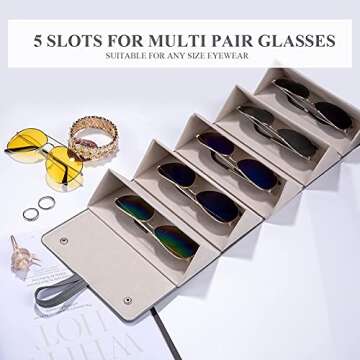 APL Display Sunglasses Organizer for Travel and Home Use