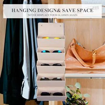APL Display Sunglasses Organizer for Travel and Home Use