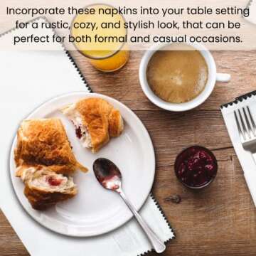 Cotton Clinic Cloth Napkins - Soft Durable Set of 12