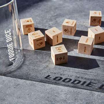Two Tumbleweeds Foodie Dice® No. 1 Seasonal Dinners (Tumbler) - Classic Edition: Laser Engraved Woo...
