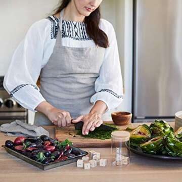 Two Tumbleweeds Foodie Dice® No. 1 Seasonal Dinners (Tumbler) - Classic Edition: Laser Engraved Wood Food Dice for Cooking Inspiration - Cooking Gift, Foodie Gift, Hostess Gift, Valentine's Gift