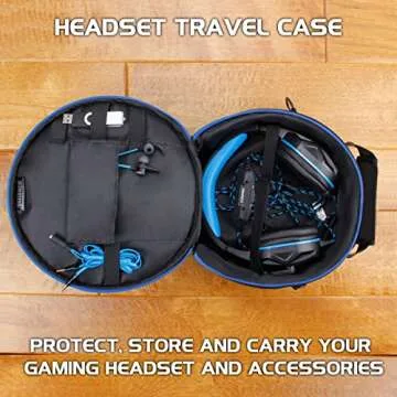ENHANCE Portable Headphone Case for Wired & Wireless Headsets - Universal Headset Case Compatible wi...