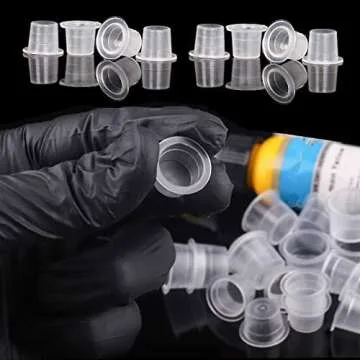 Yuelong 1000PCS Tattoo Ink Caps for Artists and Beginners