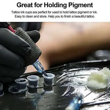 Yuelong 1000PCS Tattoo Ink Caps for Artists and Beginners