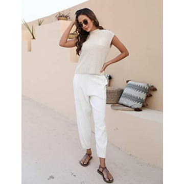 Lentta Women's Stylish 2 Piece Sweater Set with Pockets