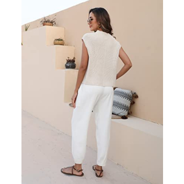 Lentta Women's Stylish 2 Piece Sweater Set with Pockets