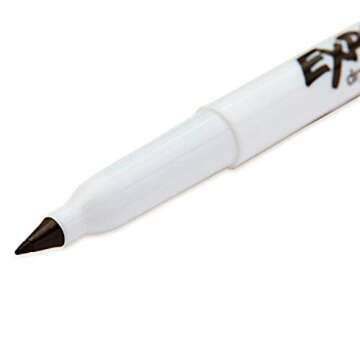 Expo Low-Odor Dry Erase Markers, Ultra-Fine Tip, Black, 4 Count
