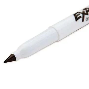 Expo Low-Odor Dry Erase Markers, Ultra-Fine Tip, Black, 4 Count