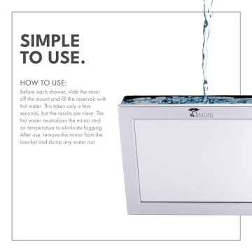 ToiletTree Fogless Shower Mirror - Shaving Essential