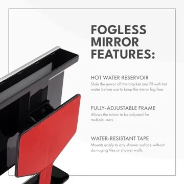 ToiletTree Fogless Shower Mirror - Shaving Essential