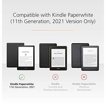 Made for Amazon, Clear Case with Screen Protector for Kindle Paperwhite & Kindle Paperwhite Signature Edition.