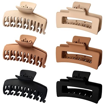 Vsiopy 6 Pack Strong Hold Medium Large Hair Clips