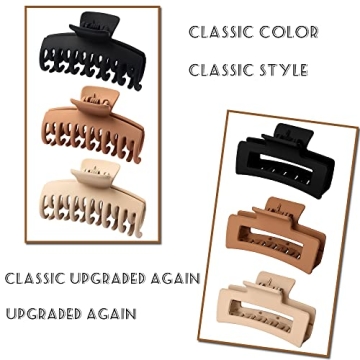 Vsiopy 6 Pack Strong Hold Medium Large Hair Clips