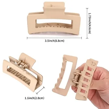 Vsiopy 6 Pack Strong Hold Medium Large Hair Clips