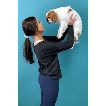 Kenz Laurenz Hair Ties Ponytail Holders - 20 Pack "Tribal Black Silver White" Aztec No Crease Ouchle...