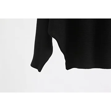 GABERLY Stylish Batwing Knitted Sweater for Women