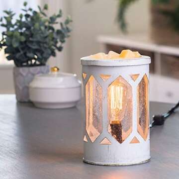 Candle Warmers Etc. Vintage Bulb Illumination Fragrance Warmer- Light-Up Warmer for Warming Scented ...