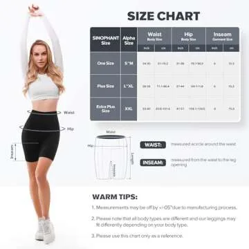 SINOPHANT Women's High Waisted Biker Shorts for Gym