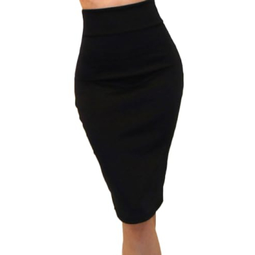 Vivicastle Women's High Waist Band Bodycon Career Office Midi Pencil Skirt for Trendy Elegance