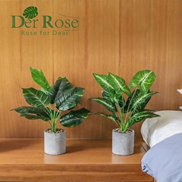 Der Rose 2 Pack Fake Plants for Stylish Home Decor