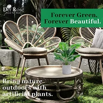 Der Rose 2 Pack Fake Plants for Stylish Home Decor