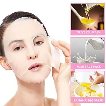 DIY 100 PCS Compressed Cotton Facial Mask Grains for Personal Skin Care