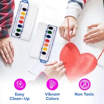 Neliblu Watercolor Paint Set - 24 Vibrant Colors for Kids