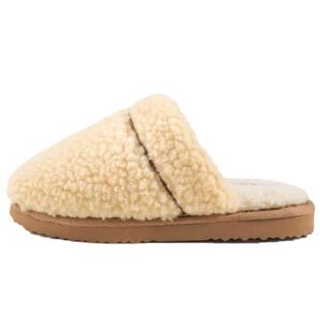 Cozy Nuhaus Women's Plush Slippers with Memory Foam