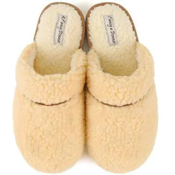 Cozy Nuhaus Women's Plush Slippers with Memory Foam