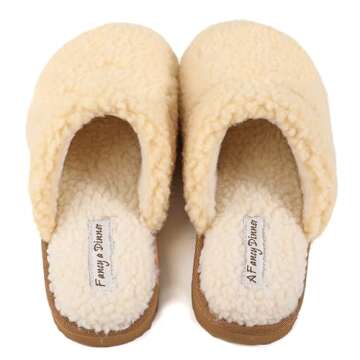 Cozy Nuhaus Women's Plush Slippers with Memory Foam
