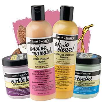 Aunt Jackie's Curls & Coils Perfect Hydrate Collection - Mega-Moisturizing with Shea Butter & Olive ...