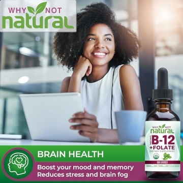 Organic B12 Liquid Plus Folate - Sublingual Energy Drops