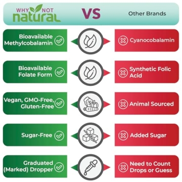 Organic B12 Liquid Plus Folate - Sublingual Energy Drops