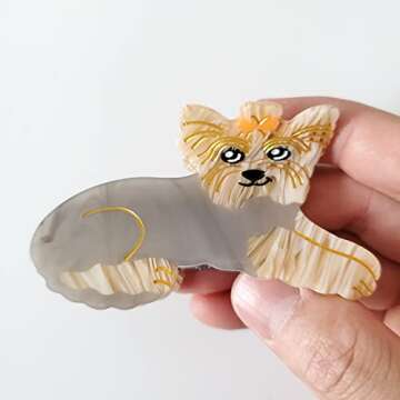 Yorkshire Claw Clips for Women - Stylish Cellulose Hair Clips