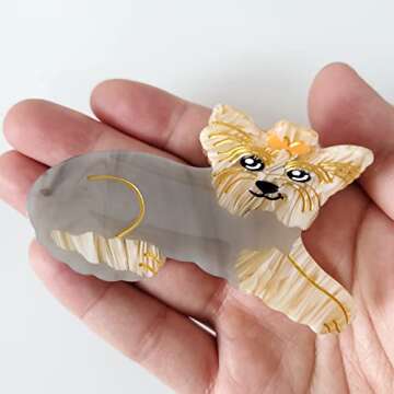 Yorkshire Claw Clips for Women - Stylish Cellulose Hair Clips