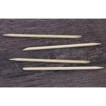 50 Pcs Orange Wood Nail Sticks Double Sided Multi Functional Cuticle Pusher Remover Manicure Pedicure Tool (50)