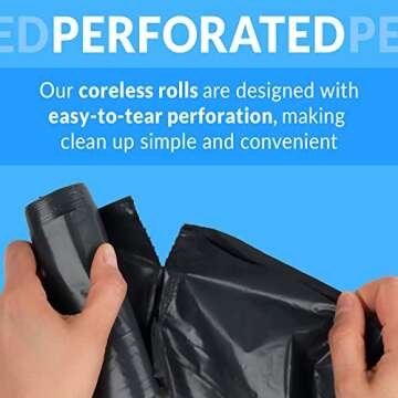 Reli. SuperValue 33 Gallon Trash Bags | 125 Count | Made in USA | Heavy Duty | Black Multi-Use Garbage Bags