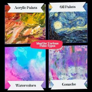 Performore 2 Pack Clear Acrylic Painting Palettes, French Style Oval Non-Stick Plexiglass Pigment Tray for Acrylic Oil Paint Mixing, Easy to Clean (10" X 6")