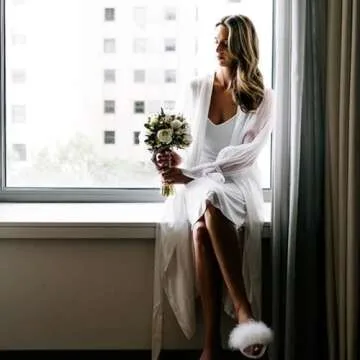 BCTEX COLL Women's Cozy Memory Foam House Slippers Open Toe Comfy Fuzzy Slide Slippers Furry Turkey Feather Slippers for Women(w6)