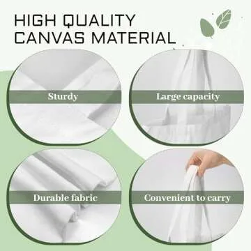 Joyclub 20 Pack Sublimation Tote Bags Blanks Polyester Canvas Tote Bags Reusable Grocery Bags to Decorate Painting Crafting Sublimation DIY For Gift
