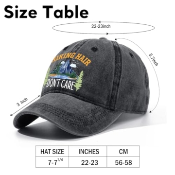 Rofiowa Hiking Adjustable Baseball Cap for Outdoors