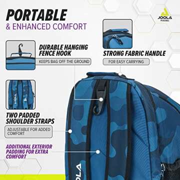 JOOLA Vision II Deluxe Pickleball Backpack - Large Capacity Bag