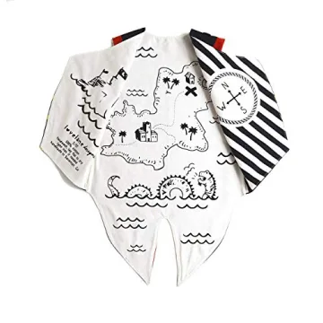 Red Pirate Vest for Kids with Fun Parrot Design