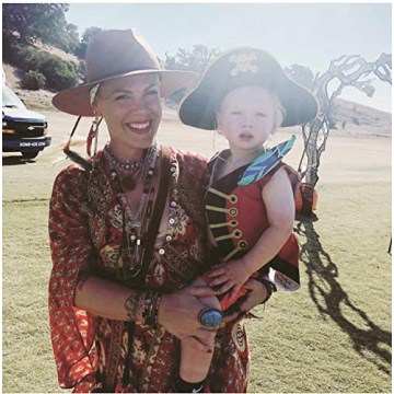 Red Pirate Vest for Kids with Fun Parrot Design