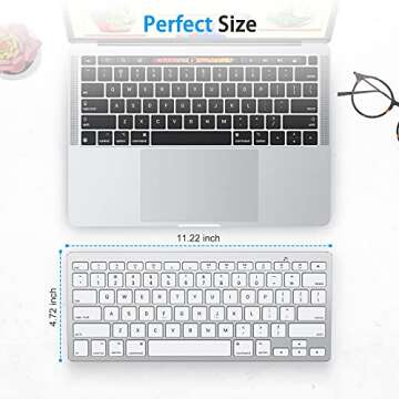 OMOTON Bluetooth Keyboard for Mac, Compact Wireless Keyboard Compatible with MacBook Pro/Air, iMac, ...