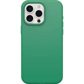 OtterBox iPhone 15 Pro MAX (Only) Symmetry Series Case - Green Juice (Green), Snaps to MagSafe, Ultra-Sleek, Raised Edges Protect Camera & Screen