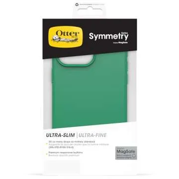 OtterBox iPhone 15 Pro MAX (Only) Symmetry Series Case - Green Juice (Green), Snaps to MagSafe, Ultra-Sleek, Raised Edges Protect Camera & Screen