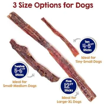 Riley's Steer Bully Sticks for Large to XL Dogs - Odor Free Bully Sticks for Large Dogs - Single Ingredient Dog Treat - Gluten-Free, 100% Beef Pizzle Sticks for Dogs - 12", 5ct