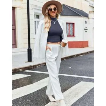 Ekouaer Women's Turtleneck Shirts Long Sleeve Soft Lightweight Fitted Mock Thermal Base Layer Tops Black/Blue Medium